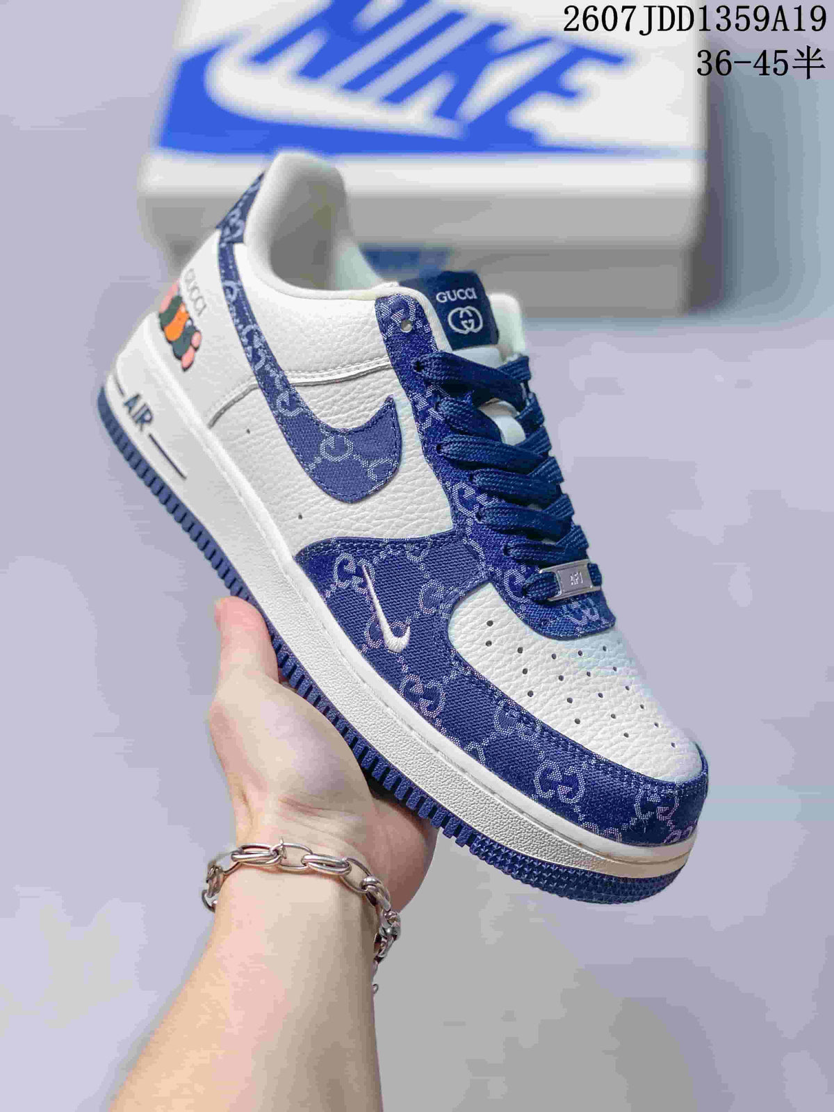 Nike Air Force 1 Low Graphic Sneakers White Multicolor