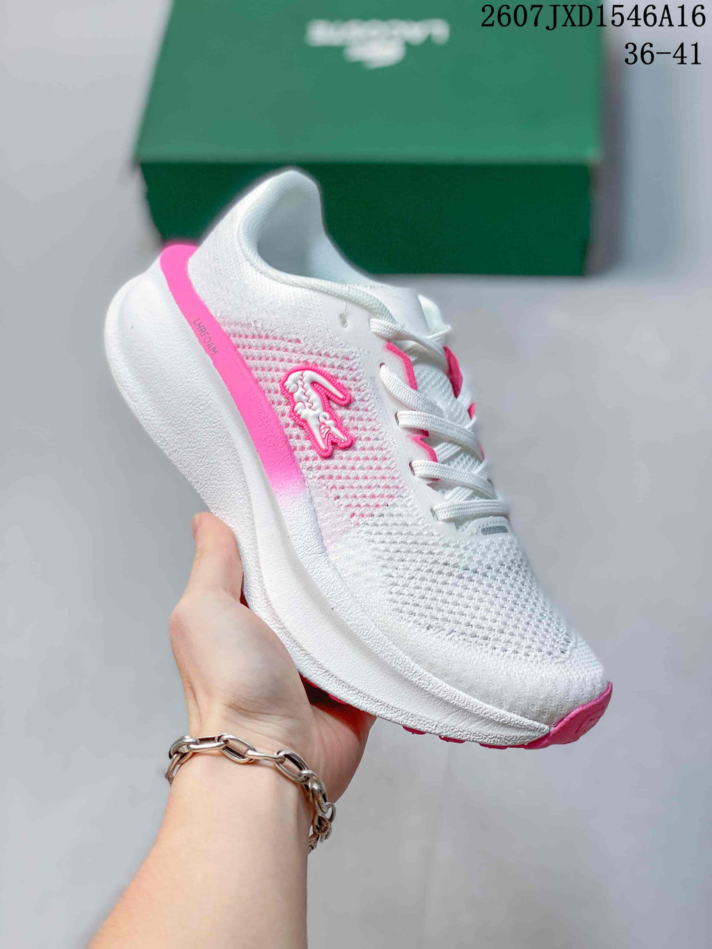 Lacoste Neo Run Sneakers White and Pink