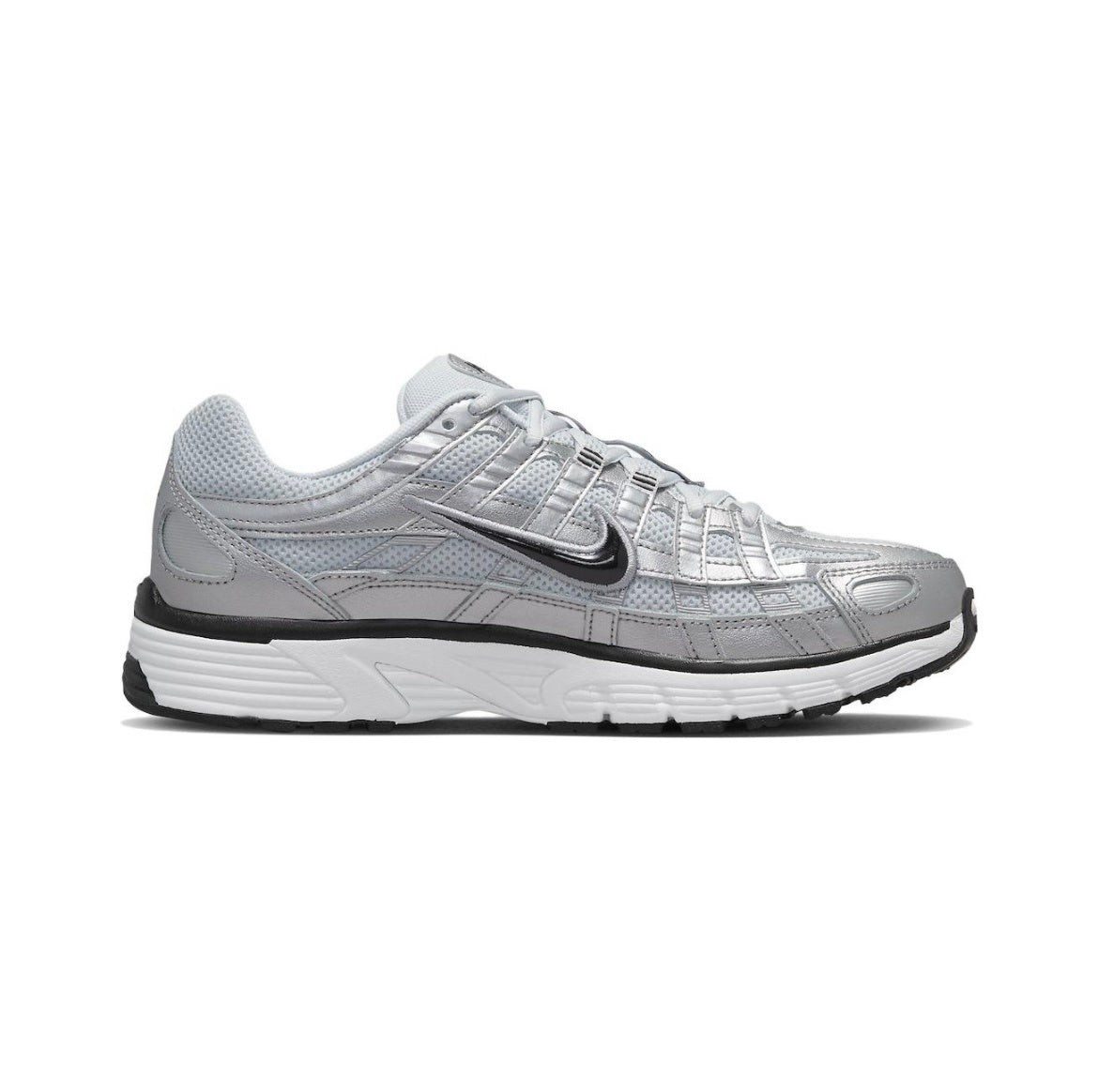 Nike P-6000 Silver Retro-Style Sneakers FD9876-101