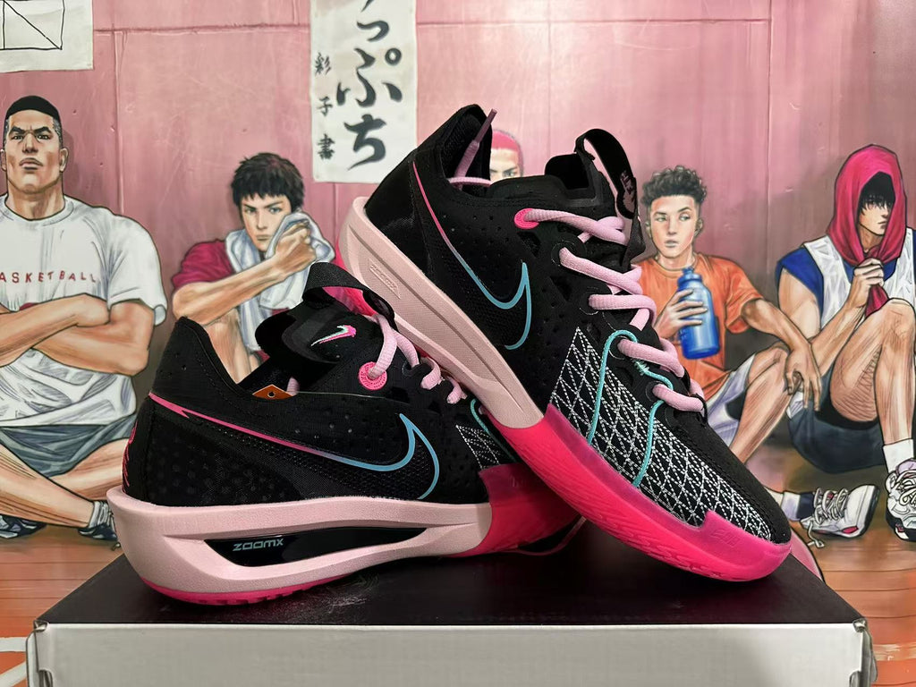 Nike Basketball Shoes Black Pink and Teal