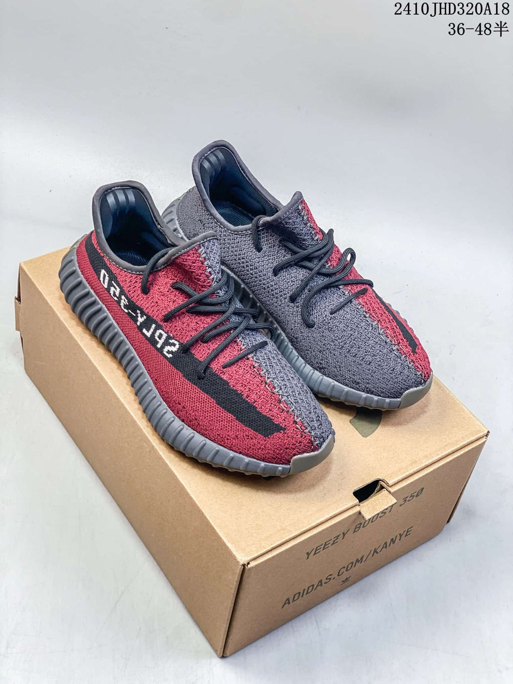 Adidas Yeezy Boost 350 V2 Red Gray Sneakers 2410JHD320A18