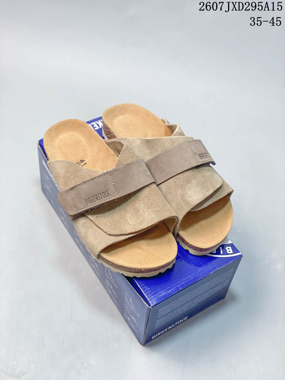 Birkenstock Boston Suede Sandals Taupe Style 2607JXD295A15