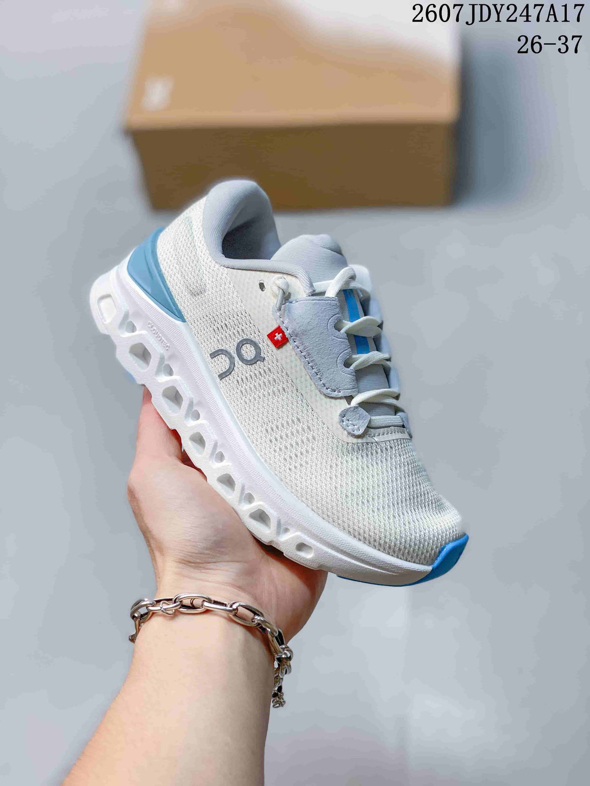 On Cloudstratus 3 Women's Running Shoes White Gray Blue JDY247A17