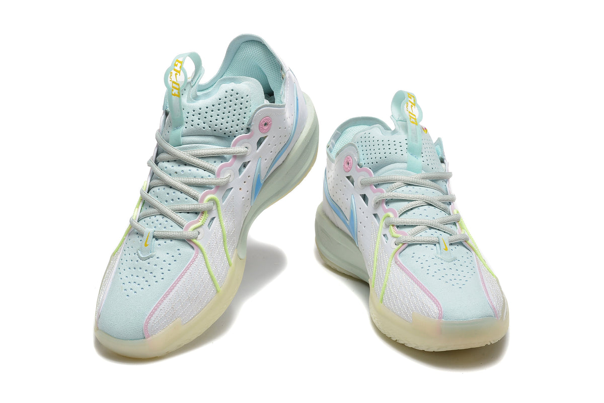Nike ZoomX Basketball Shoes in White and Pastel Blue