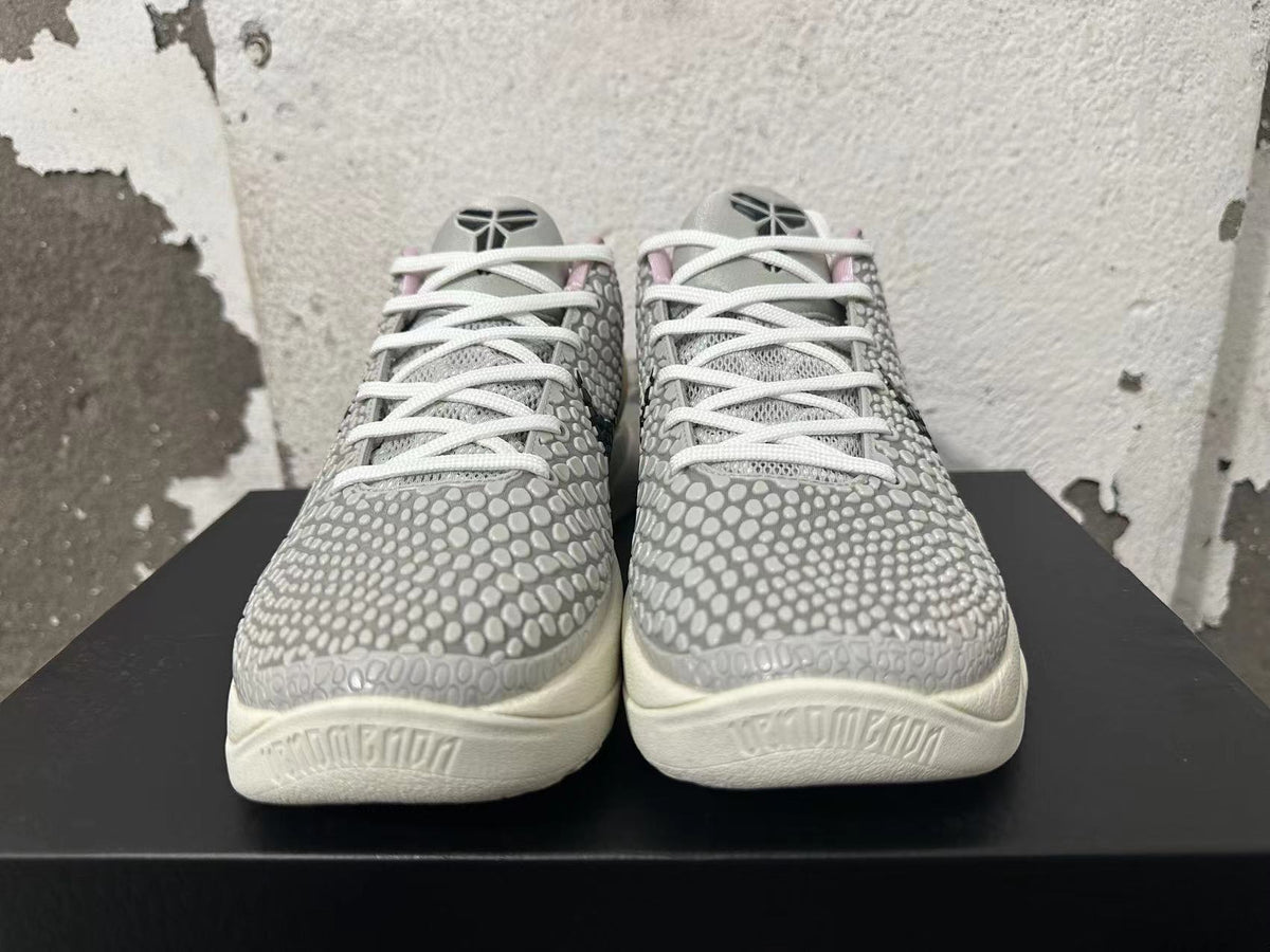 Nike Kobe 6 Protro White Grey Basketball Shoes