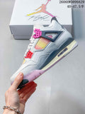 Jordan Air Jordan 4 Retro Comic White Pink Sneakers