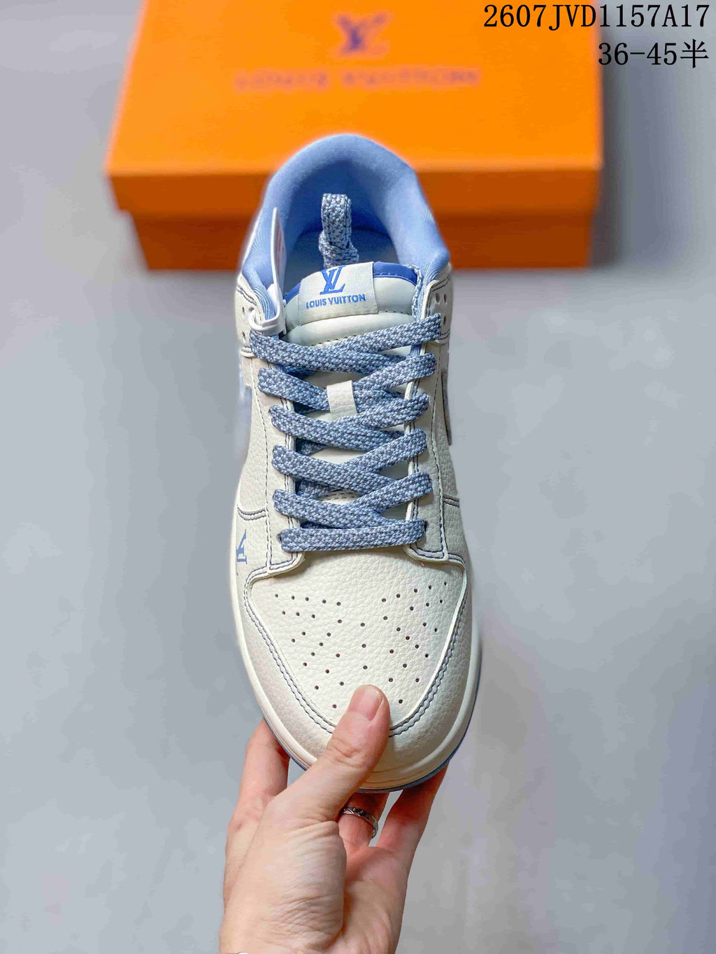 Nike Dunk Low Louis Vuitton Ice Blue Denim Sneakers 2607JVD1157A17