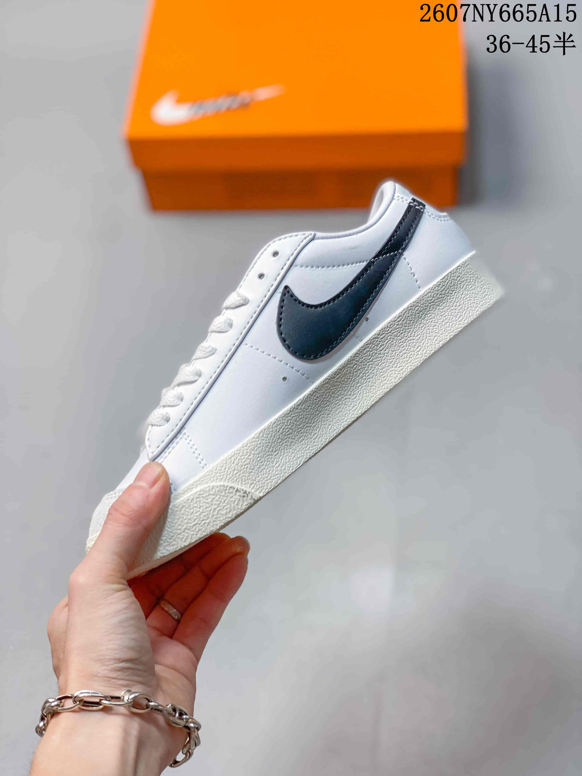 Nike Blazer Low Premium Sneakers White Black CI9888-001