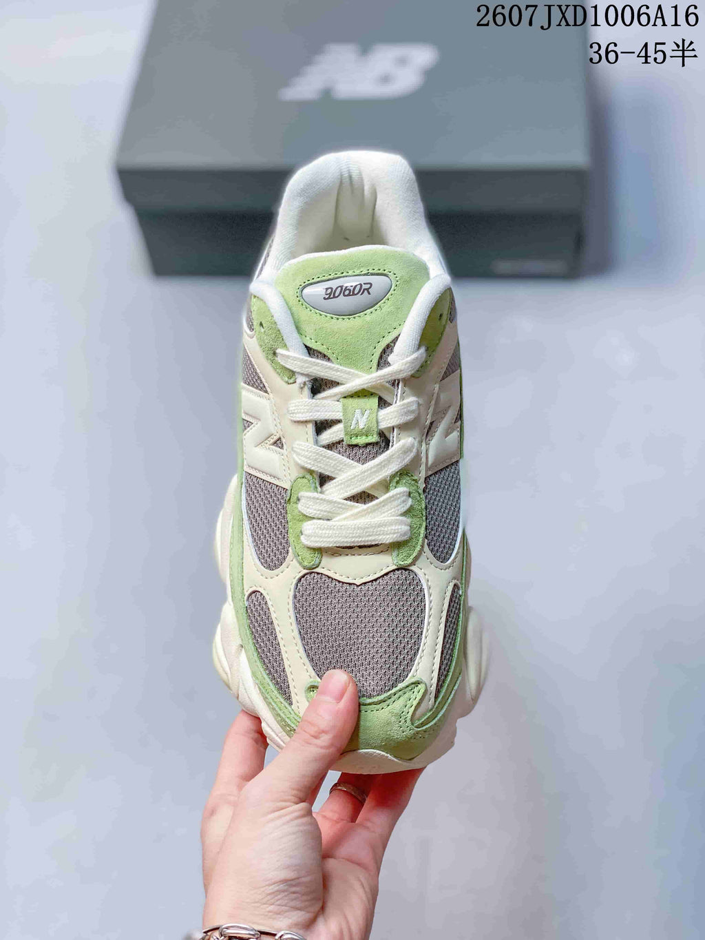 New Balance 9060 Sneakers Green Cream Gray 2607JXD1006A16