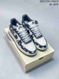 Nike Air Force 1 Low Sneakers Navy Floral White 2607JYD1155A15