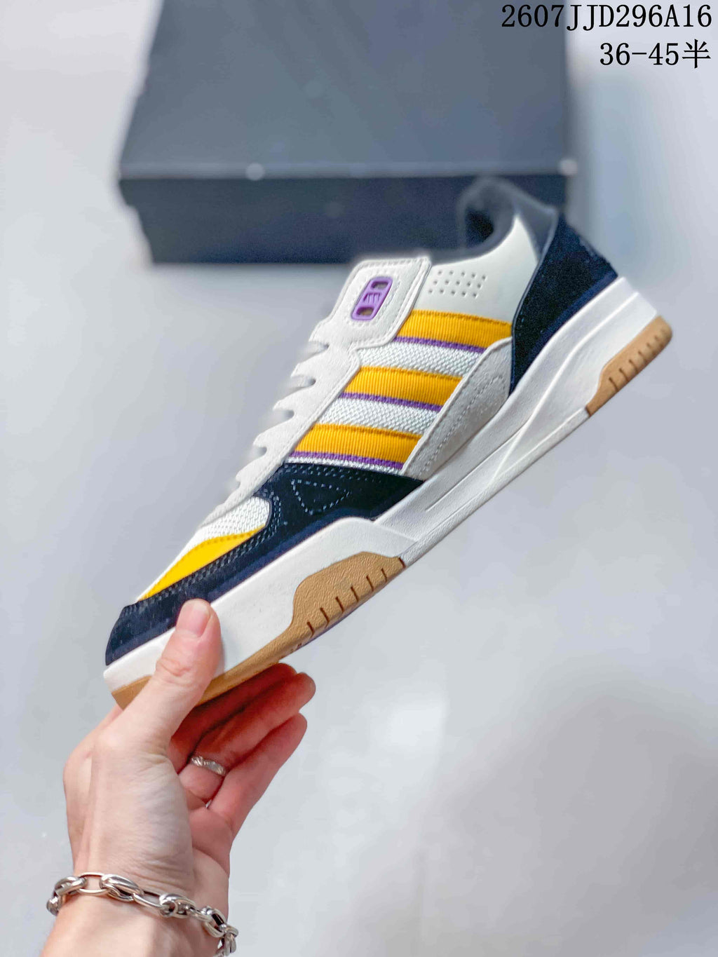 adidas Tekkira Cup Sneakers White Navy Yellow Purple