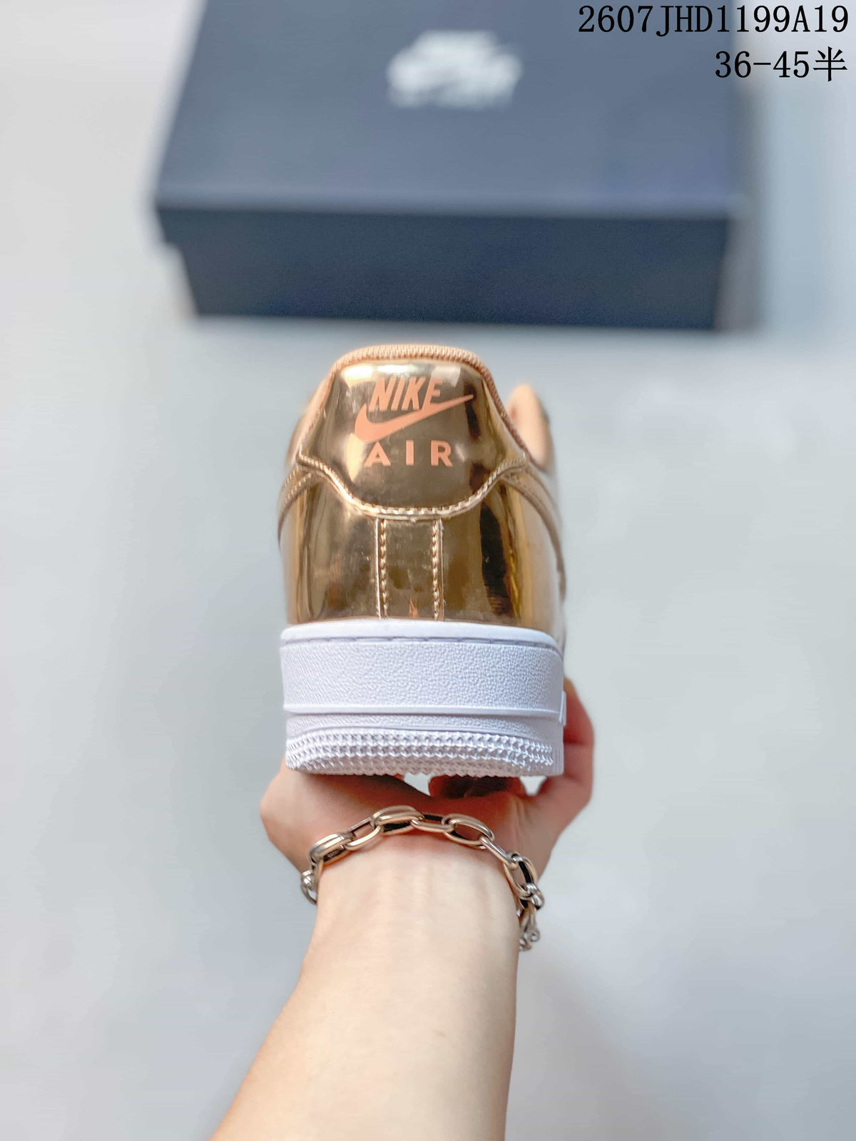Nike Air Force 1 '07 Low Metallic Gold Sneakers