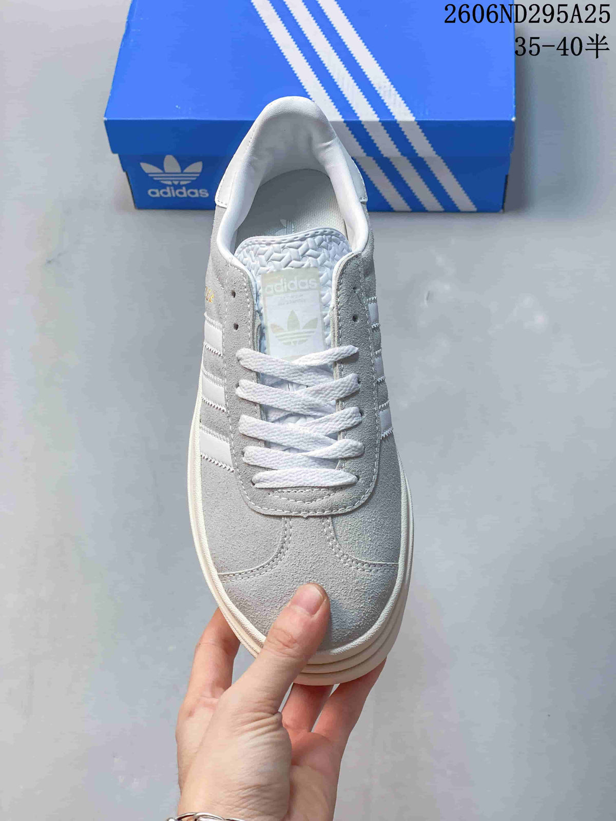 adidas Originals Gazelle Bold W Suede Sneakers Grey White