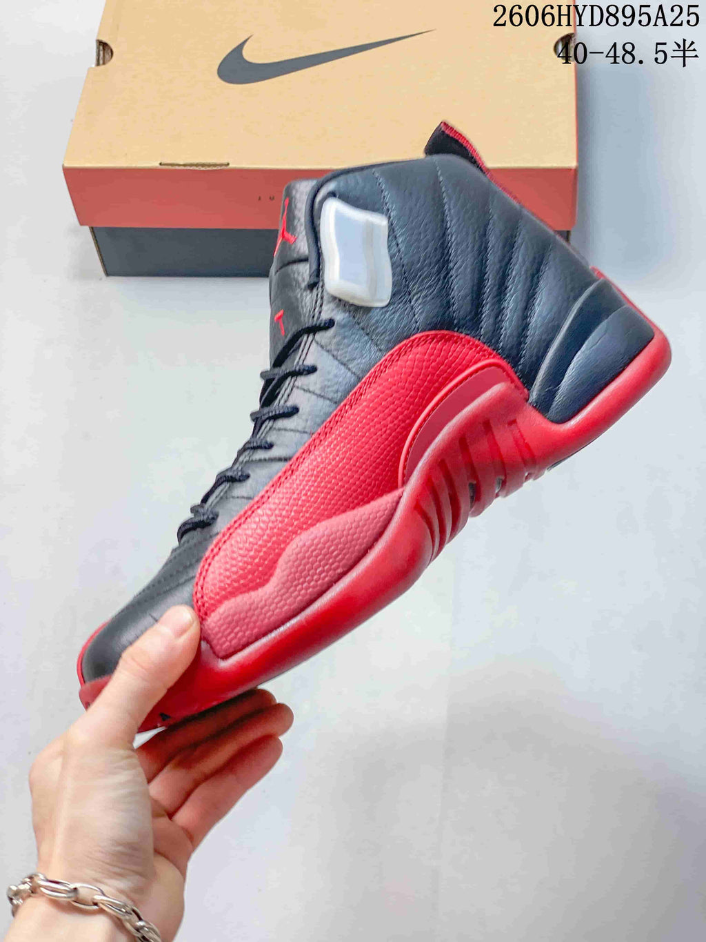 Jordan Air Jordan 12 High-Top Sneakers Black and Red