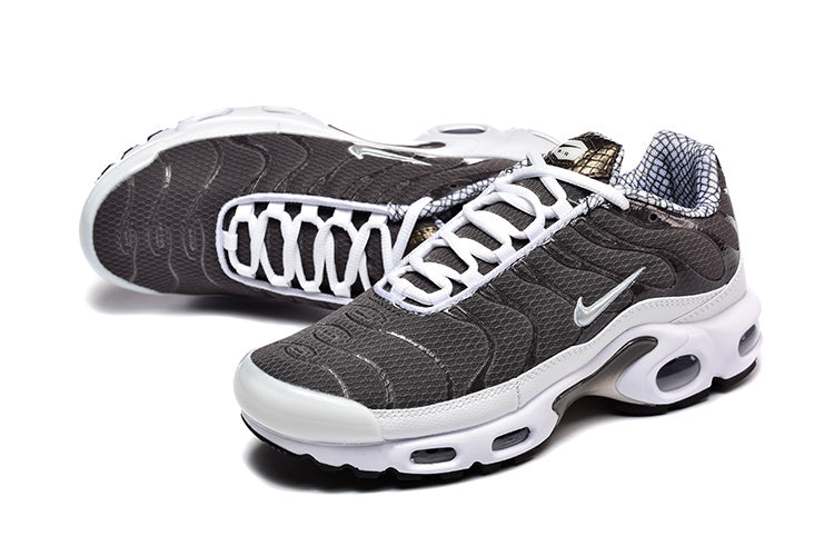 Nike Air Max Plus Dark Gray and White Sneakers