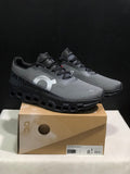 On Cloudmonster 2 Running Shoes in Gray and Black