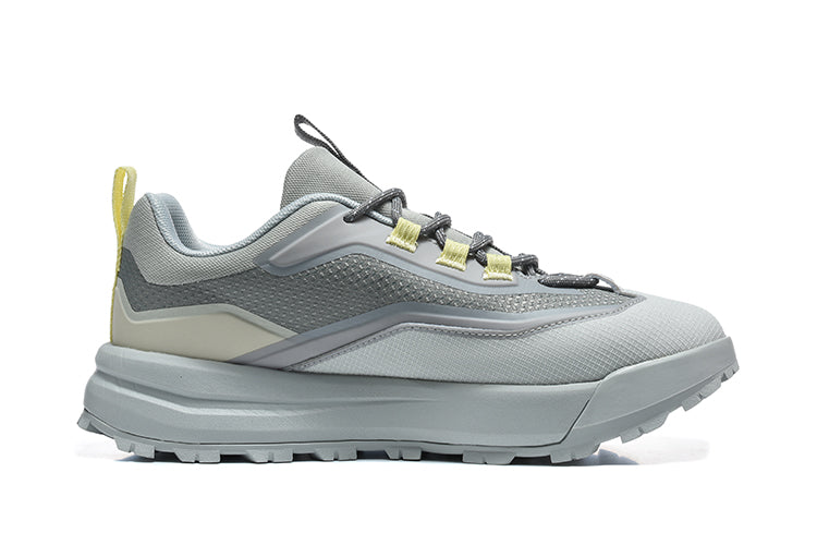 The North Face Hiking Sneakers, Gray with Yellow Accents