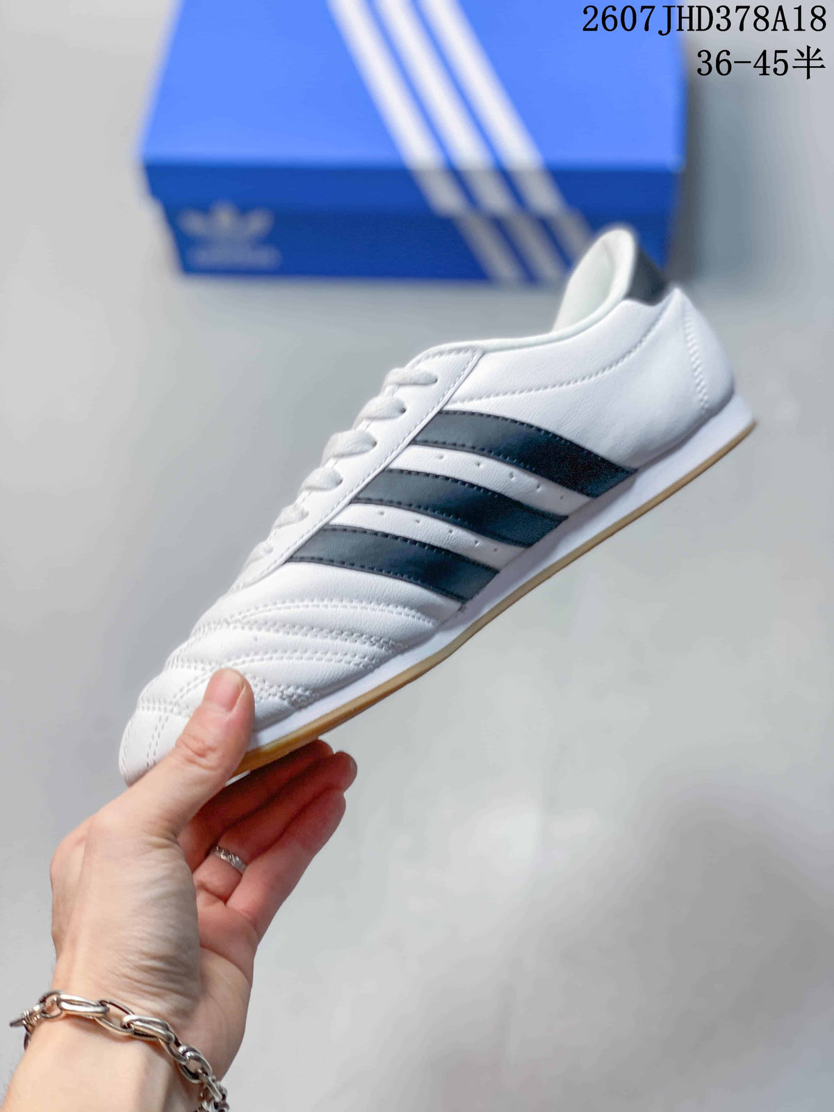 adidas Taekwondo Low-Top Sneakers White Black Gum