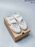 Descente Edge Court Retro Low-Top Sneakers White Silver SP323LSN82