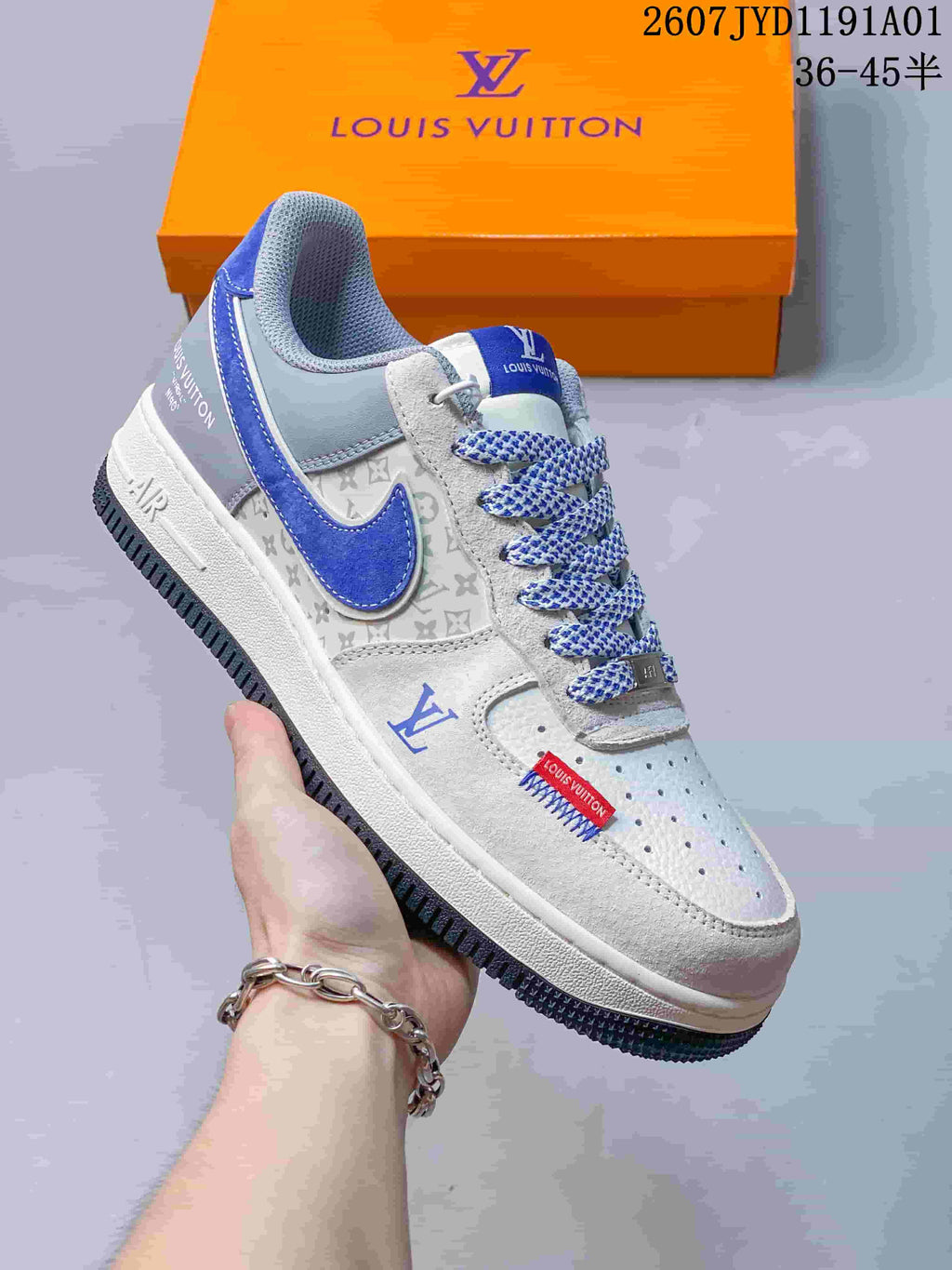 Nike Air Force 1 ’07 Low LV-Style Sneakers, Multicolor