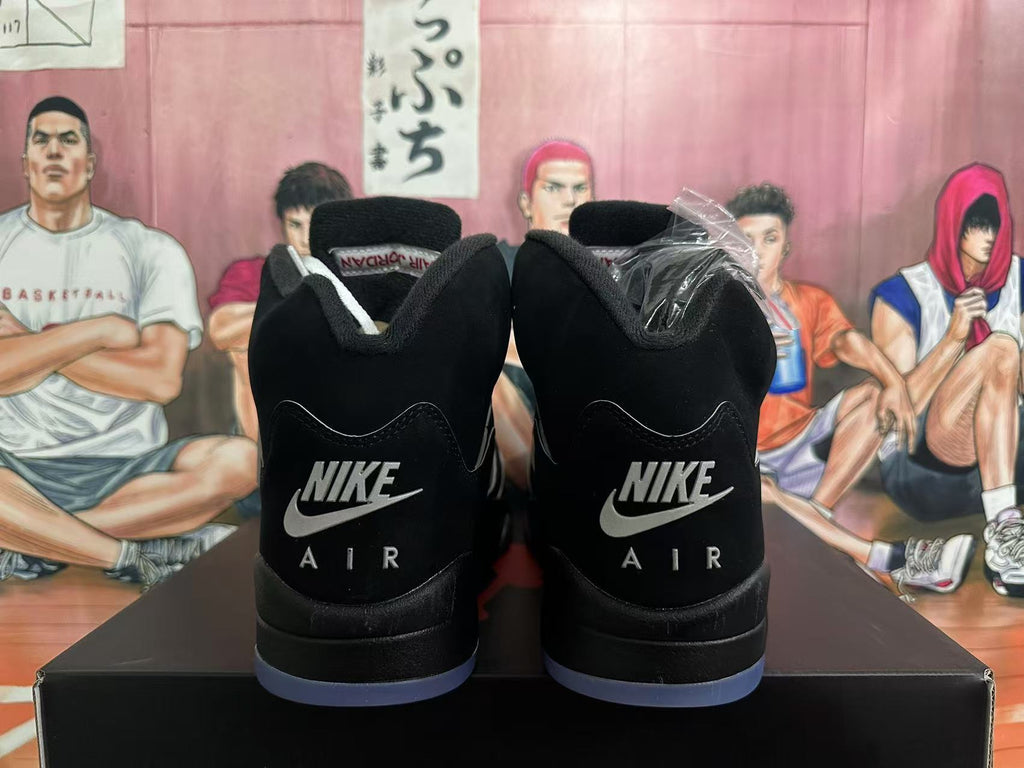Jordan 5 Black and White High-Top Sneakers