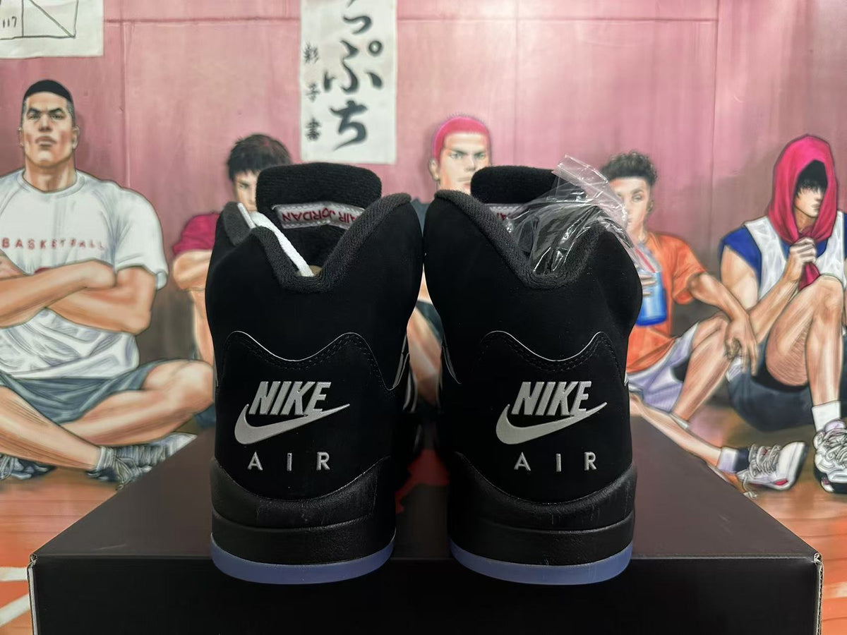 Jordan 5 Black and White High-Top Sneakers