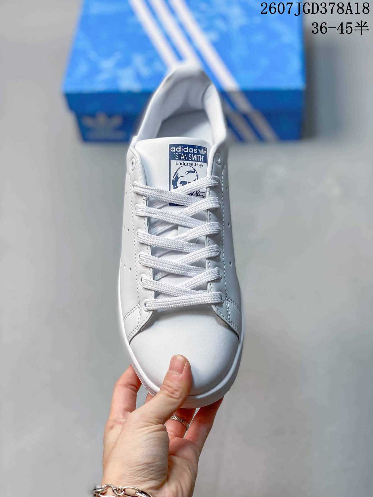 Adidas Stan Smith Sneakers White Navy 711280WYQ