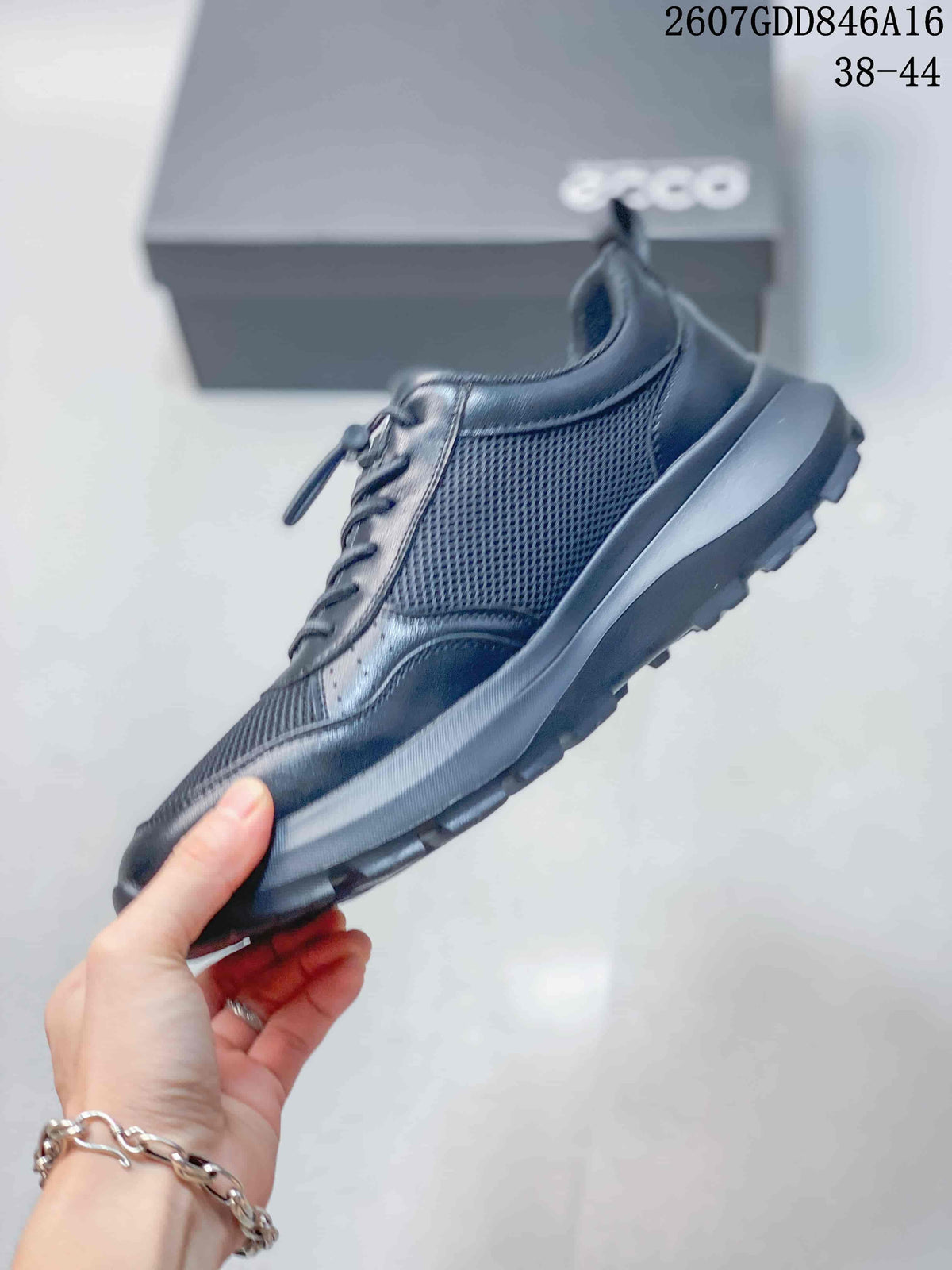 ECCO 2607GDD846A16 Black Mesh Casual Sneakers