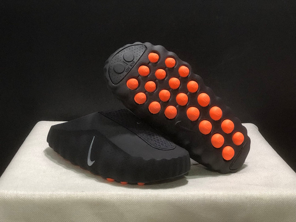 Nike Mind 001 Black and Chrome Crimson Slides HQ4307-001