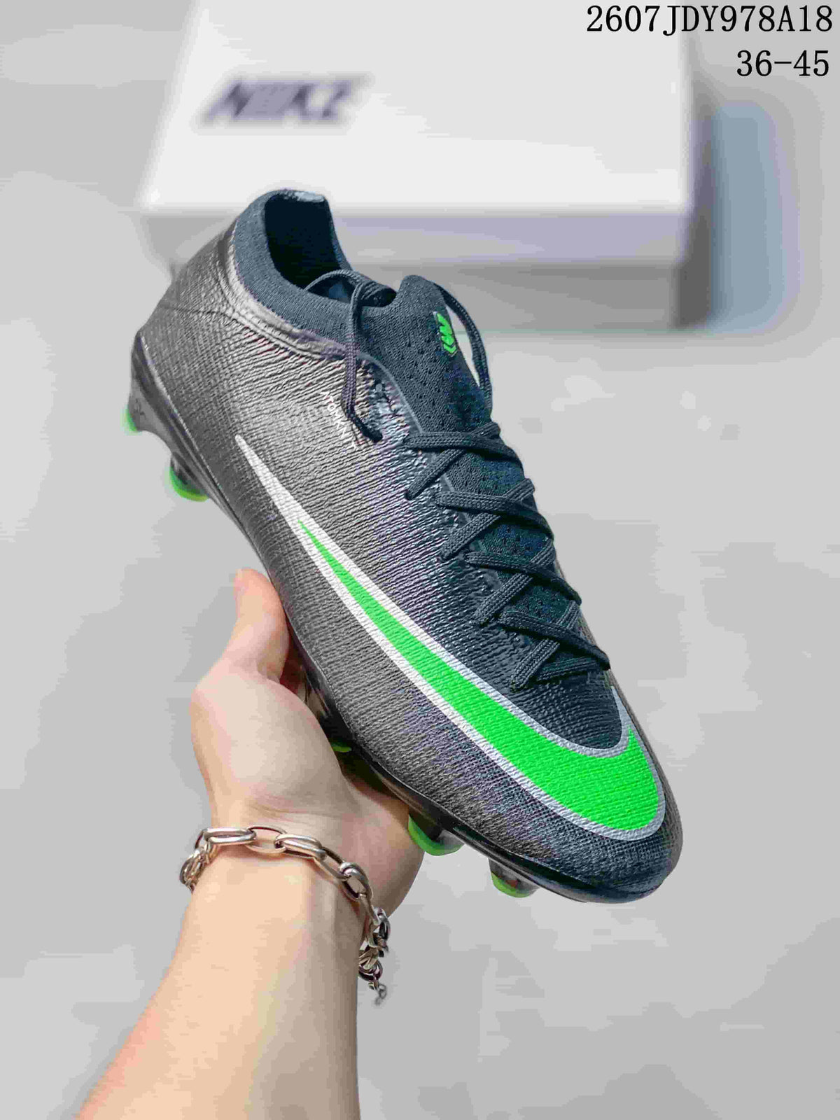 Nike Mercurial Vapor 16 Elite AG-PRO Soccer Cleats Black Green