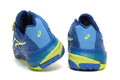 ASICS GEL-RESOLUTION Tennis Shoes in Blue and Lime