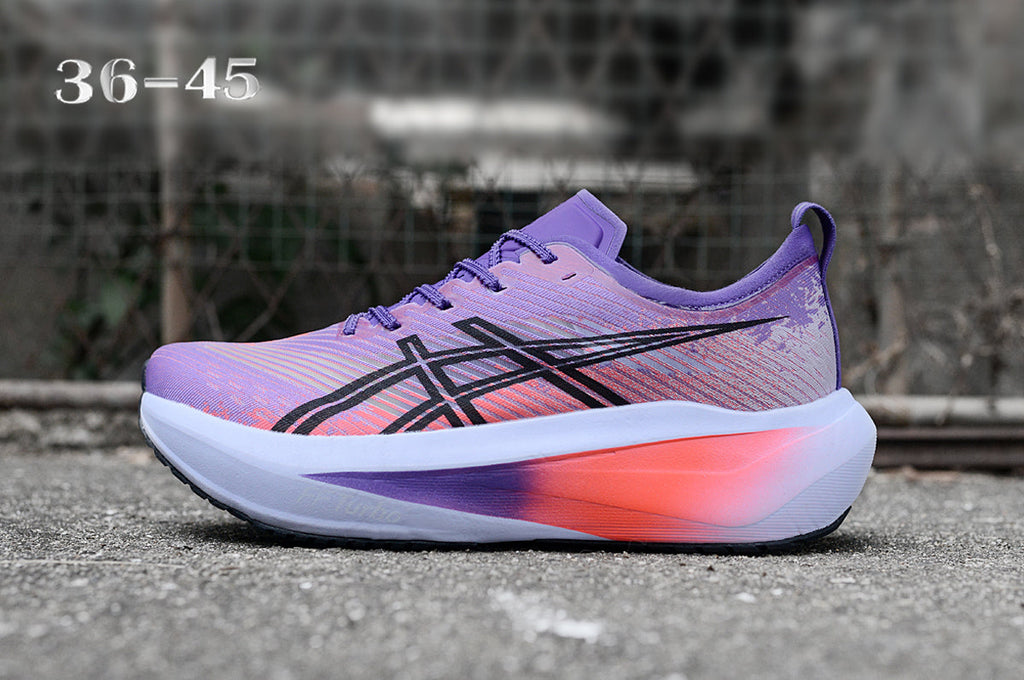 ASICS Purple and Coral Running Shoes