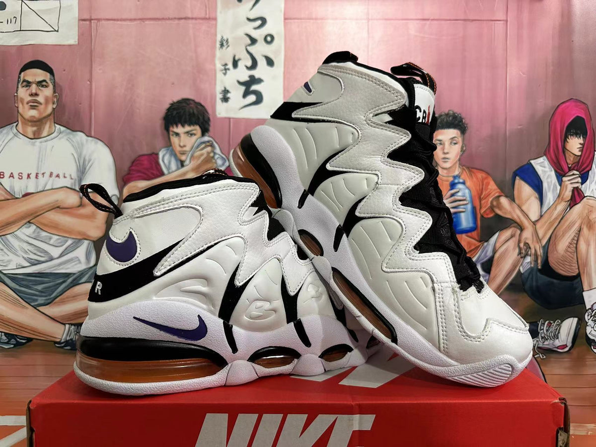 Nike Air More Uptempo White Black Basketball Sneakers