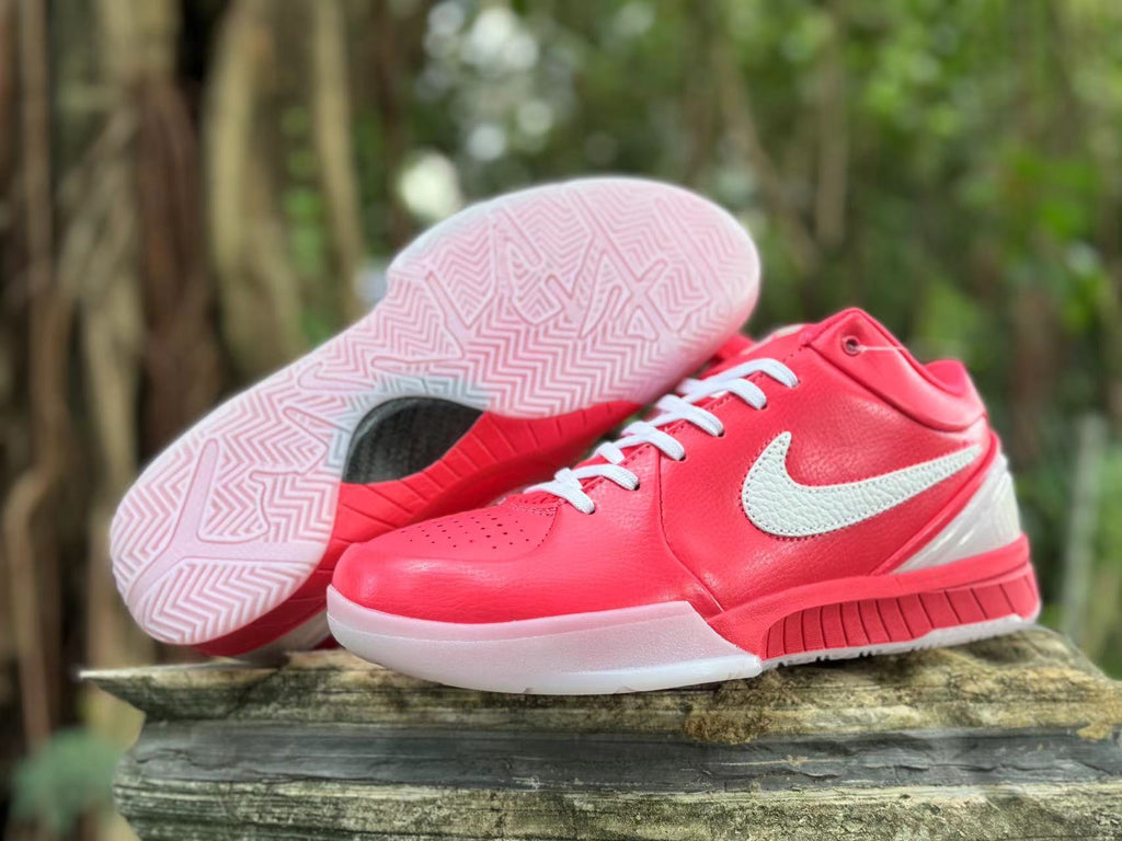 Nike Kobe 4 Basketball Shoes in Bright Pink and White