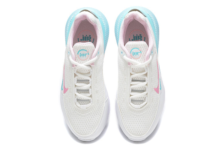Nike Air Max 270 White and Aqua Pink Sneakers