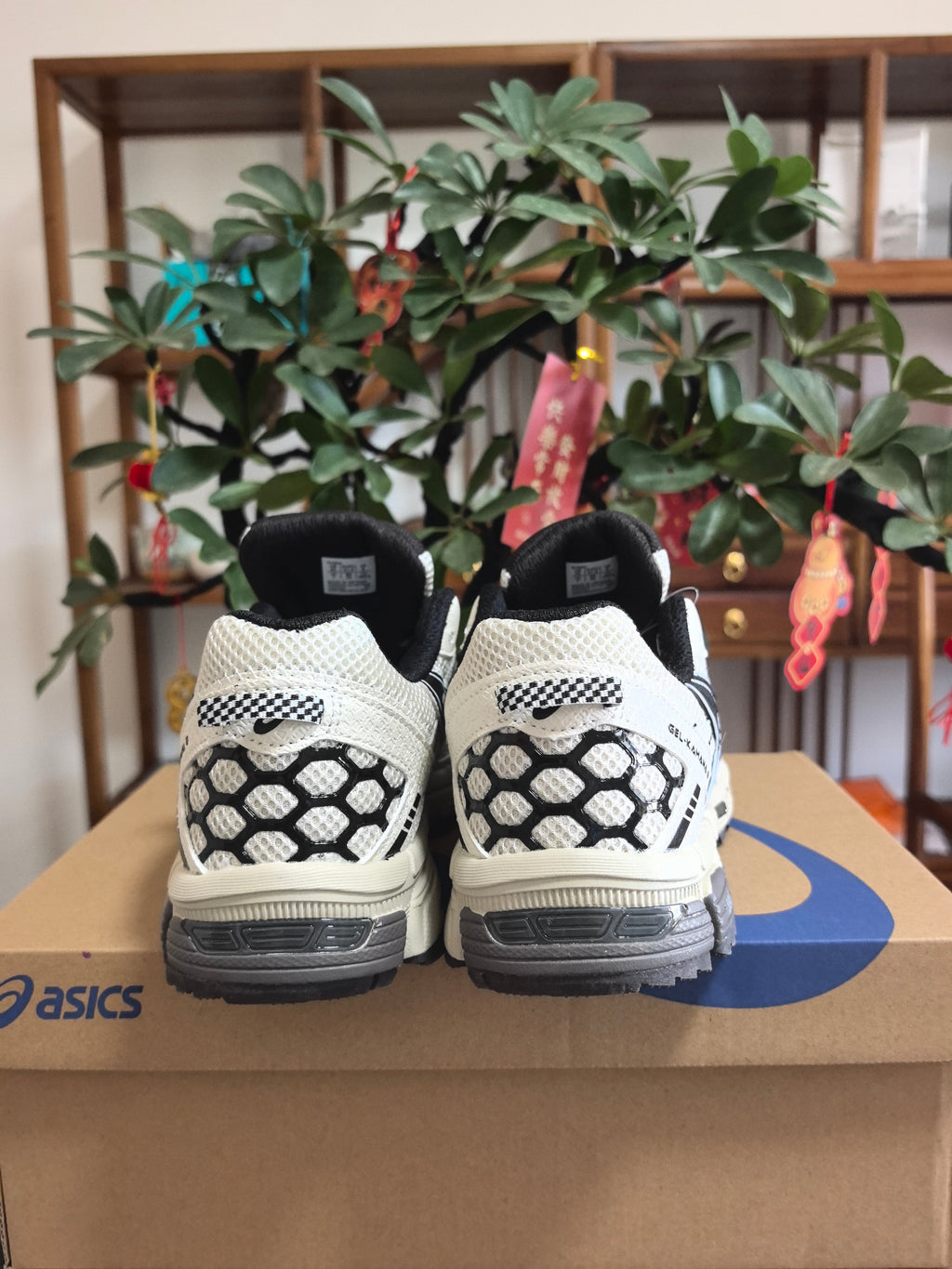 ASICS K13 Sneakers in Ivory and Black