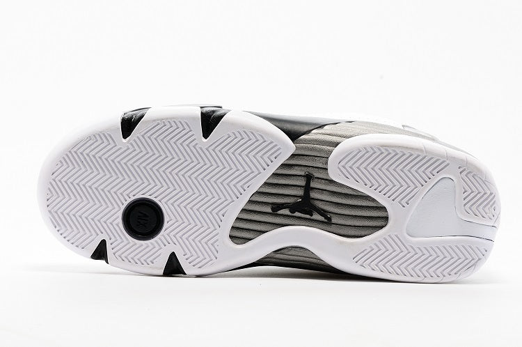 Jordan 14 Low Sneakers in White and Black