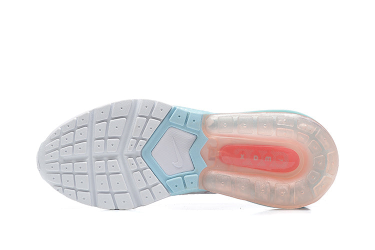 Nike Air Max 270 White and Aqua Pink Sneakers