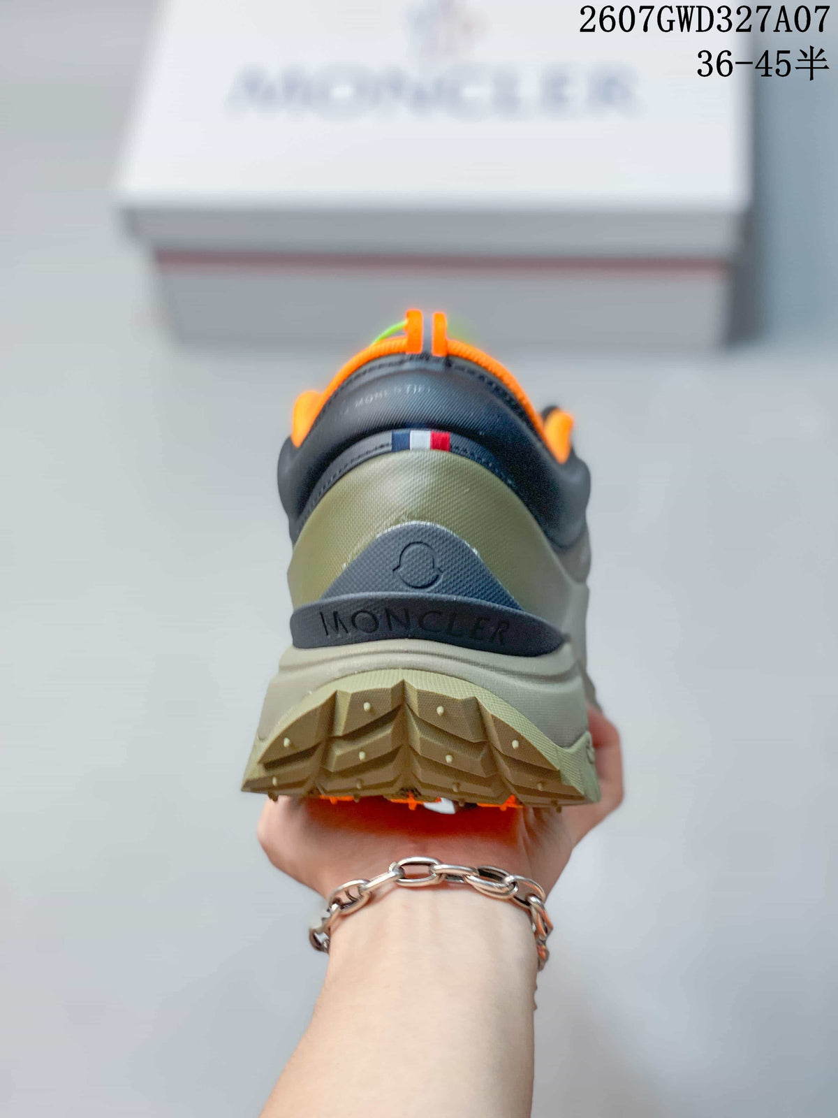 Moncler Grenoble Trailgrip Lite2 Sneakers Olive Orange 2607GWD327A07