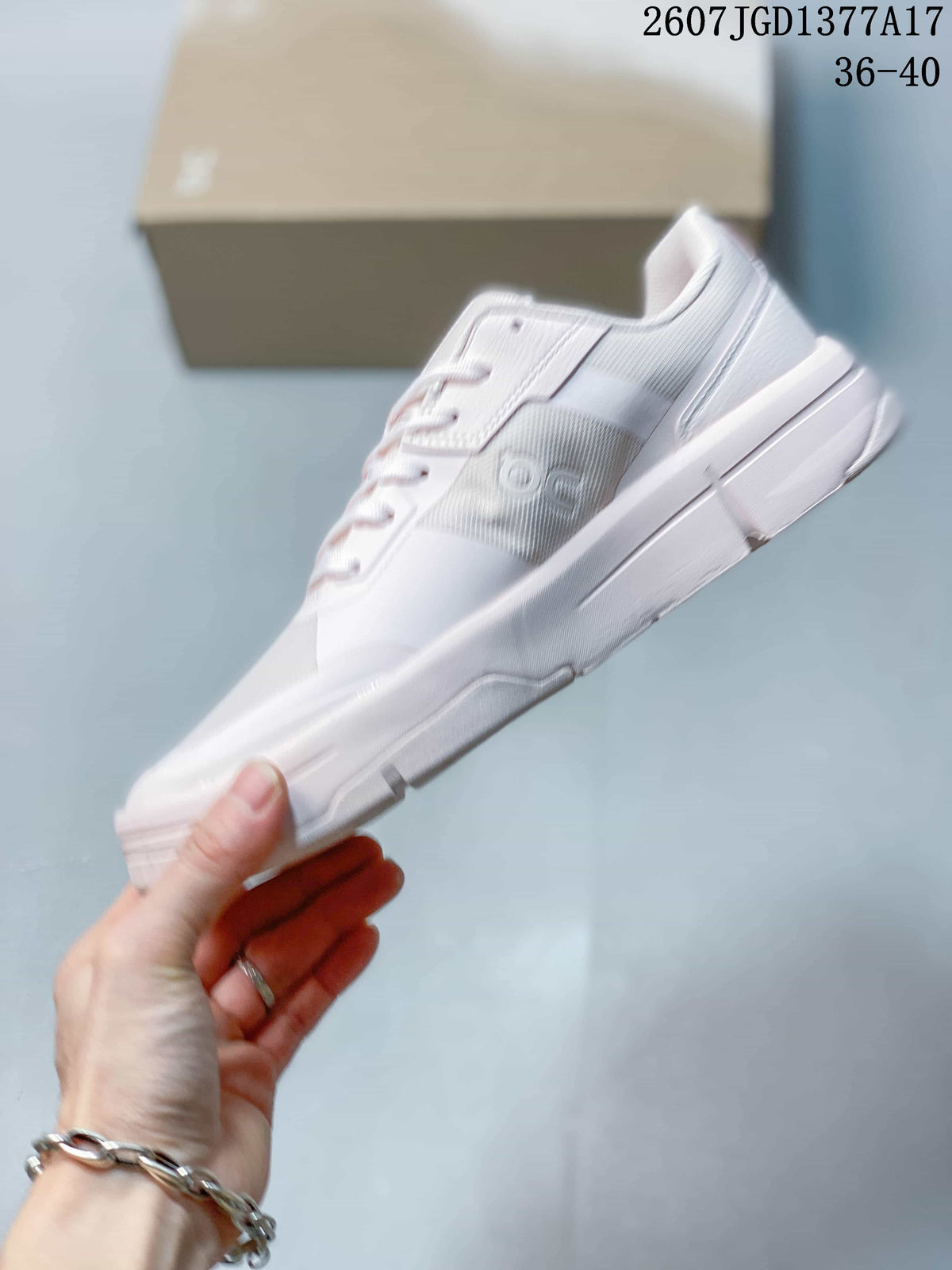 On THE Roger Clubhouse Sneakers White/Pink 2607 JGD1377A17