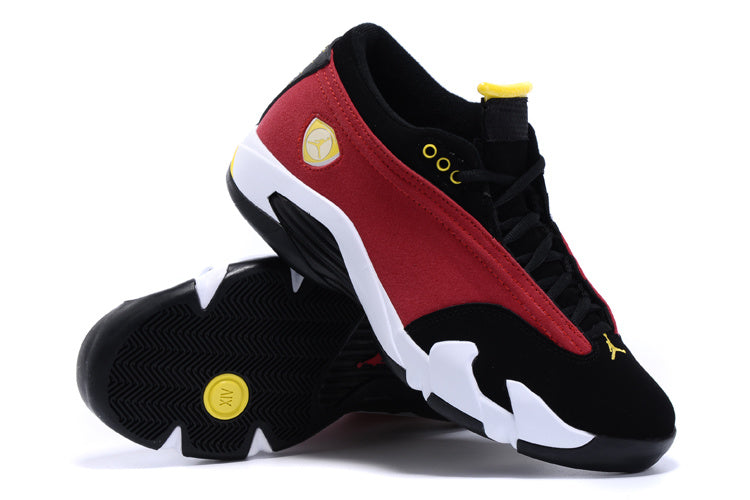 Jordan 14 Low Sneakers in White and Black