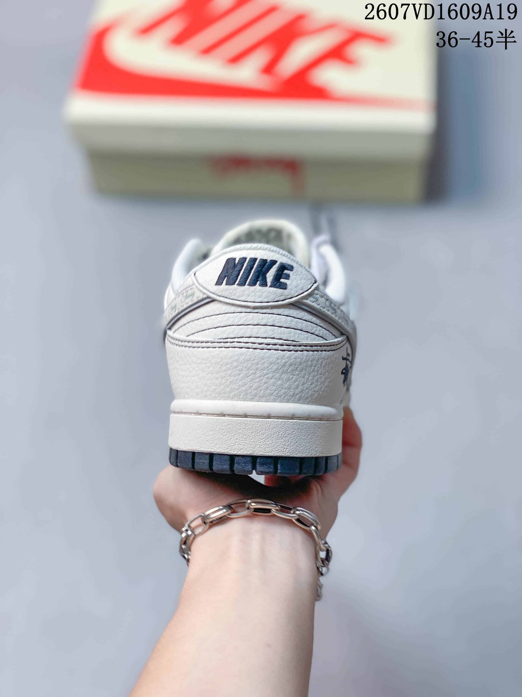 Nike Dunk Low Retro White Navy Sneakers 2607VD1609A19