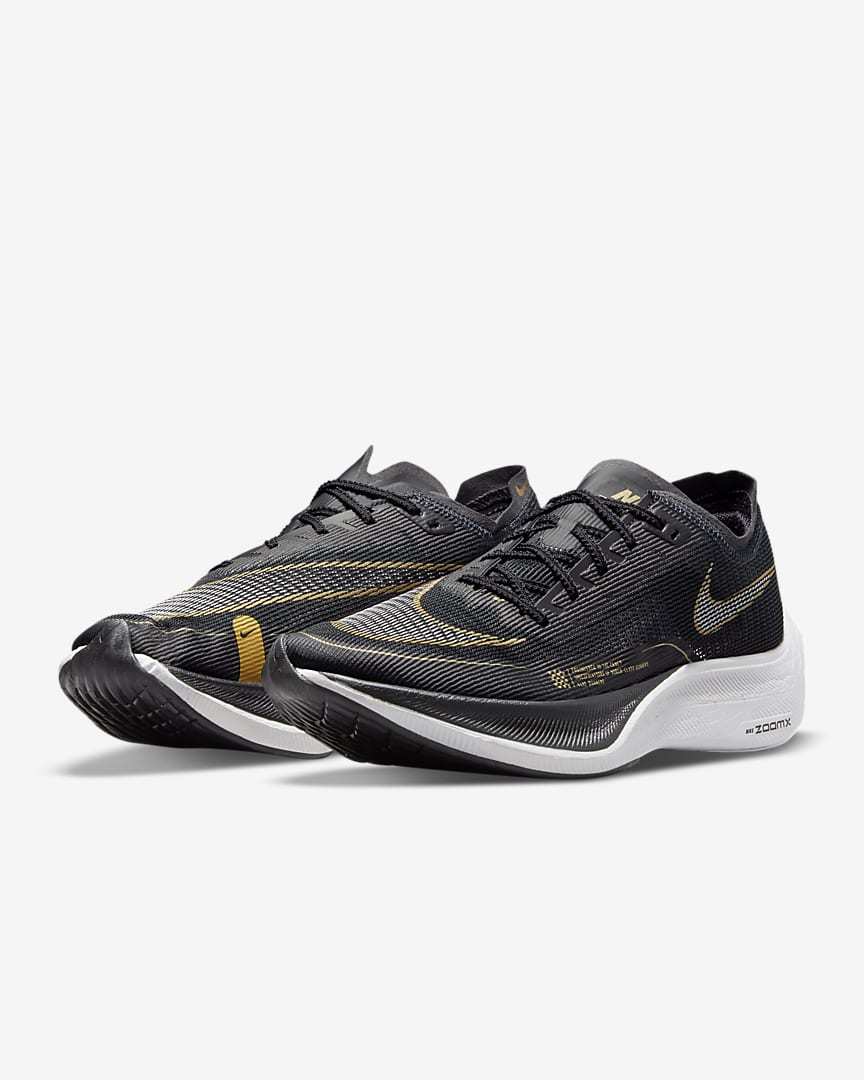 Nike ZoomX Vaporfly NEXT% 2 Running Shoes Black Gold CU4111-001