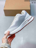 Loro Piana Week End Walk Sneakers, White and Dusty Rose