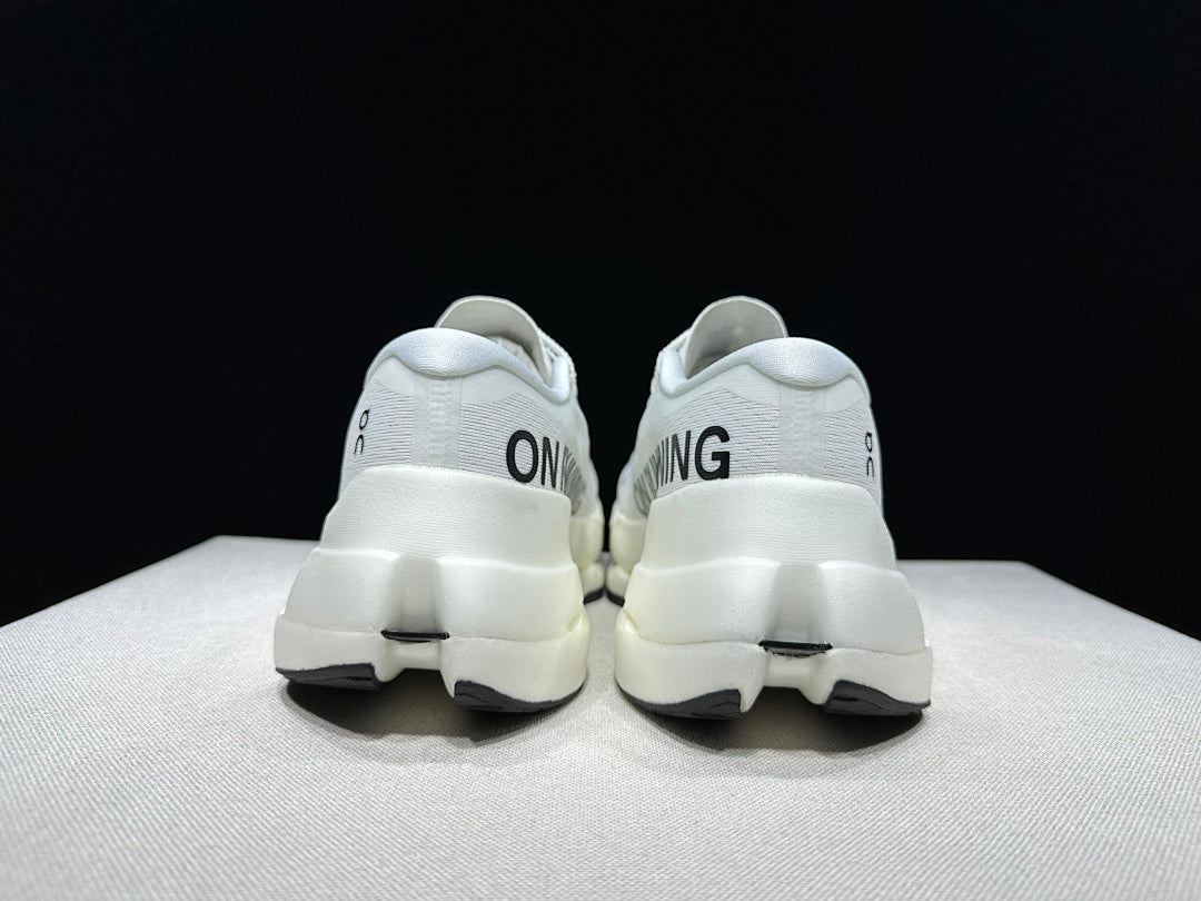 On Cloudboom Max White Running Shoes