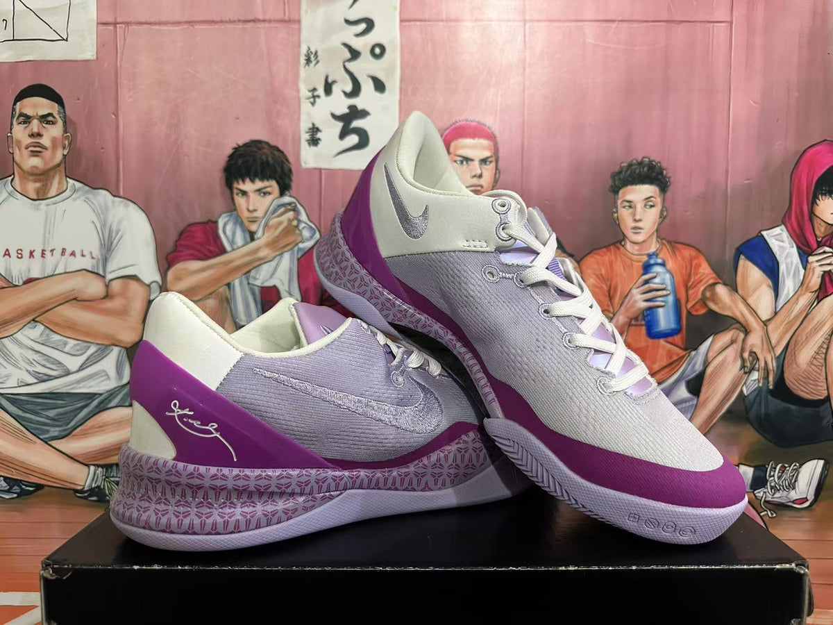 Nike Basketball Shoes White Purple Red