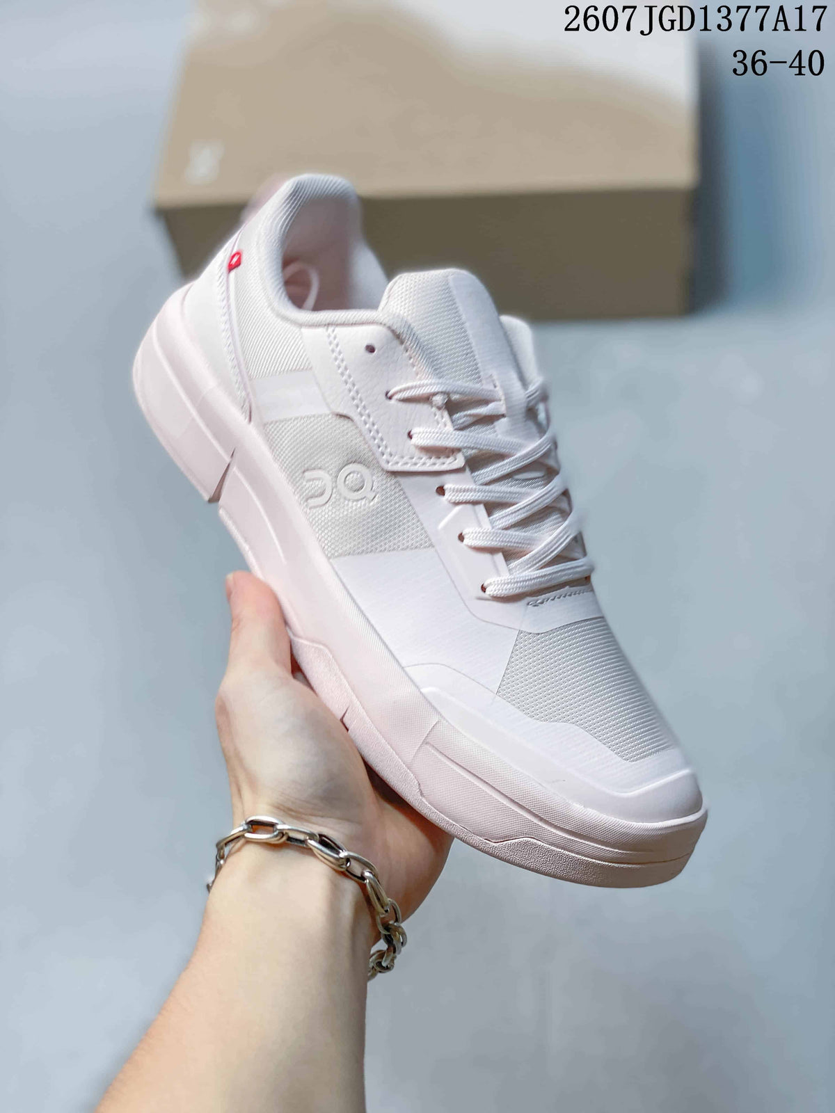 On THE Roger Clubhouse Sneakers White/Pink 2607 JGD1377A17
