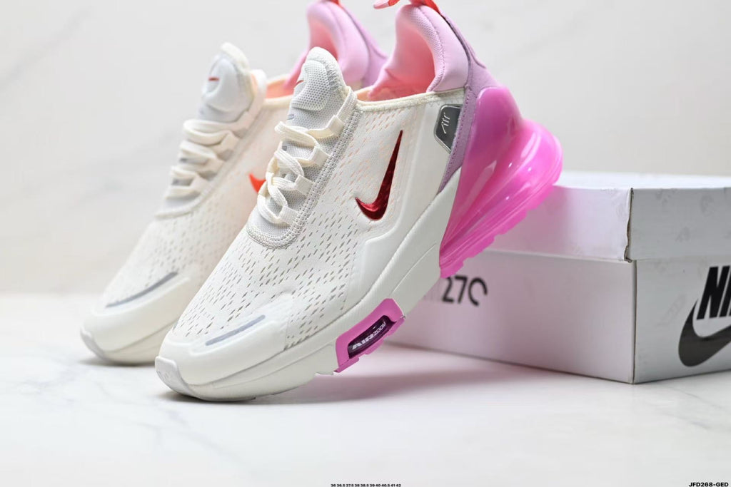 Nike Air Max 270 White Pink Sneakers JFD268-GED