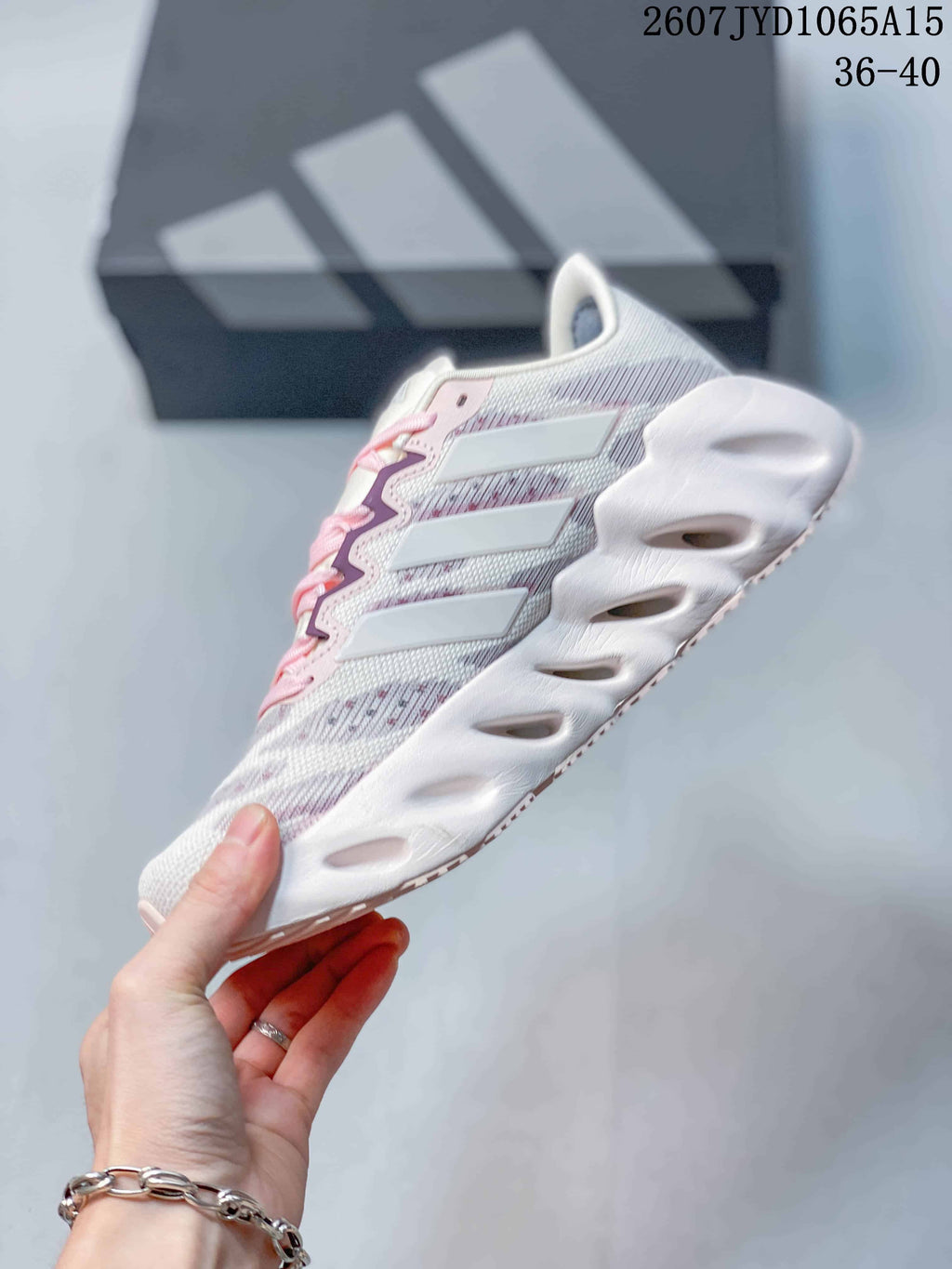 Adidas Alphabounce Switch Sneakers White Pink 2607JYD1065A15