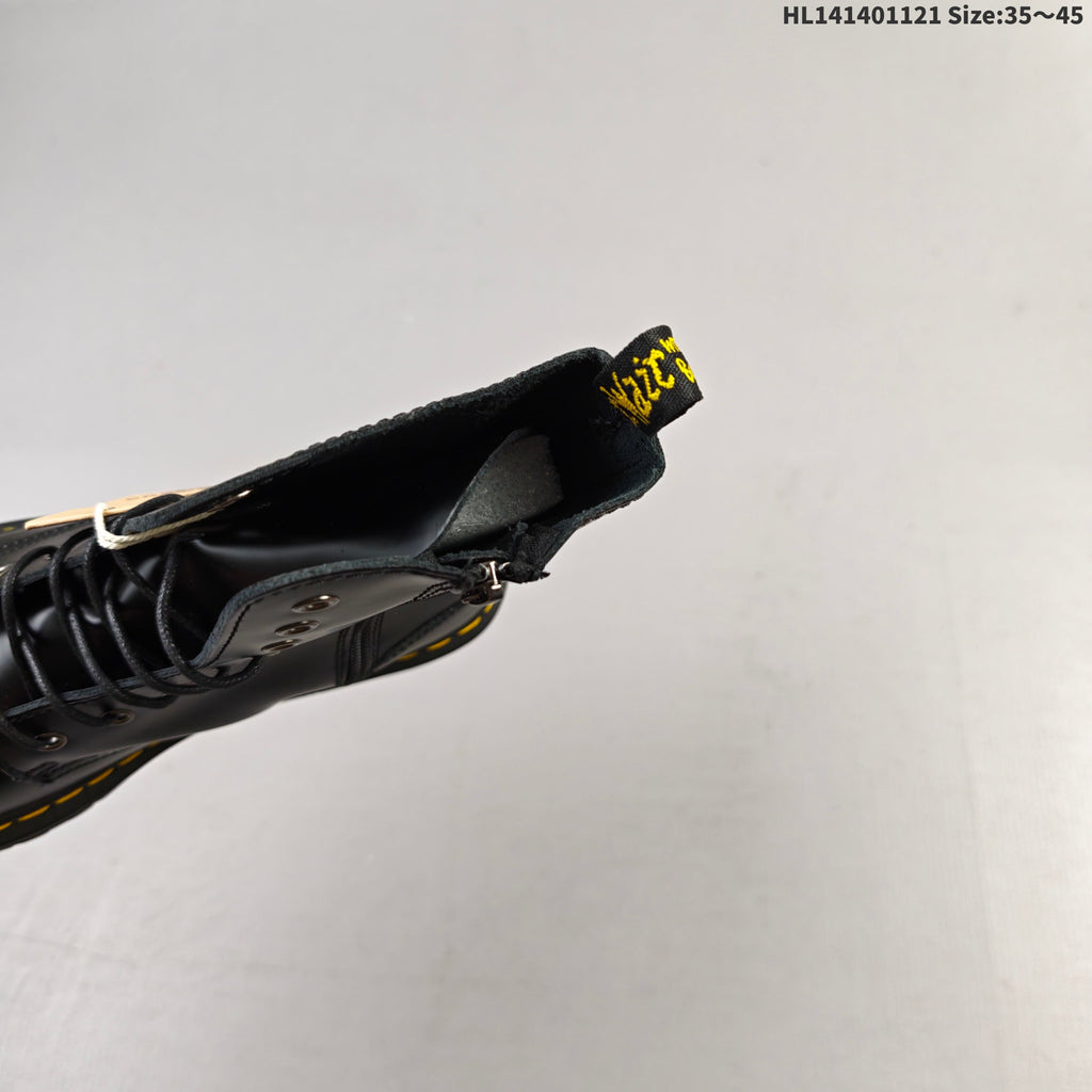 Dr. Martens 1057 Black Platform Lace-Up Boots